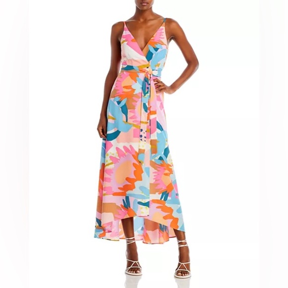AQUA Floral Print Maxi Dress - Picture 2 of 6